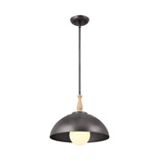 Fira 14" Pendant in Anvil Iron
