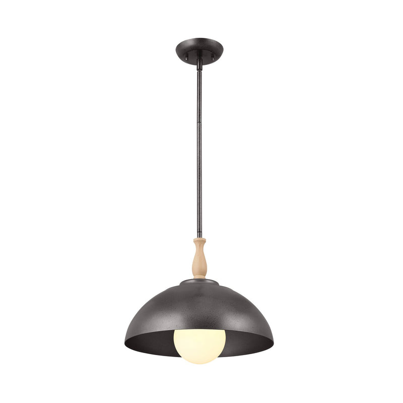 Fira 14" Pendant in Anvil Iron