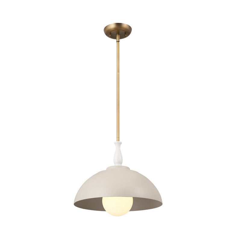 Fira 14" Pendant in Greige