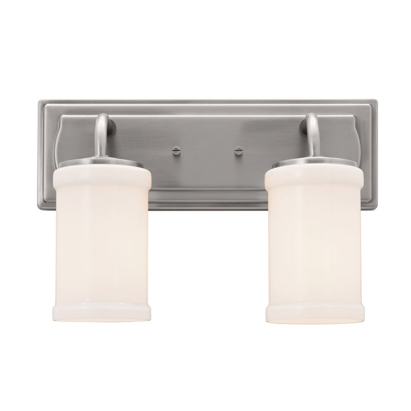 Vetivene 2-Light Bath Vanity Light in Classic Pewter