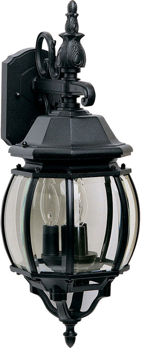 1034BK - Crown Hill 3-Light Outdoor Wall Lantern in Black with Clear Glass by Maxim Lighting