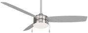 Airetor III 54" LED Ceiling Fan in Brushed Nickel with Silver Blades