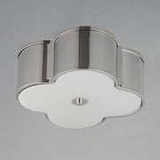 Clover 2 Light 14" Flush Mount in Polished Nickel