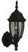 Bent Glass 1-Light Wall Sconce in Textured Matte Black