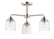 Acadia 3 Light Chandelier in Satin Nickel