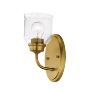 Acadia 1 Light Wall Sconce in Natural Aged Brass