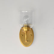 Acadia 1 Light Wall Sconce in Natural Aged Brass