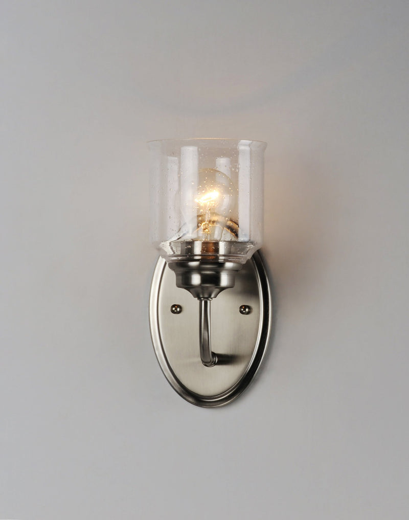 Acadia 1 Light Wall Sconce in Satin Nickel