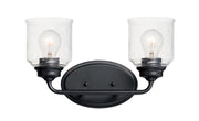 Acadia 2 Light Bath Vanity in Black