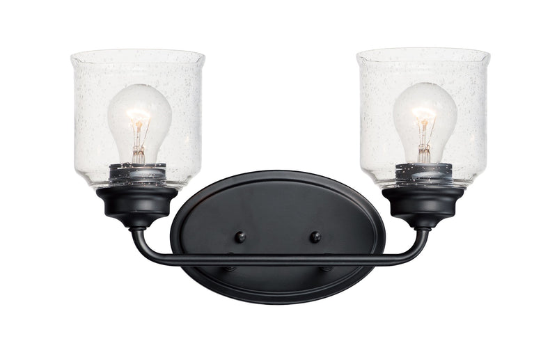 Acadia 2 Light Bath Vanity in Black
