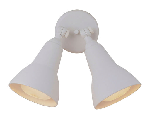 Bullets and Floods 2-Light Flood Light in Textured White