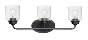 Acadia 3 Light Bath Vanity in Black