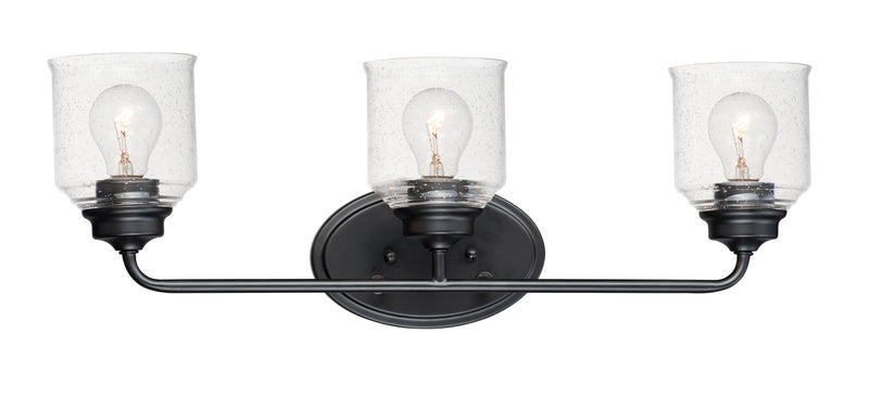 Acadia 3 Light Bath Vanity in Black