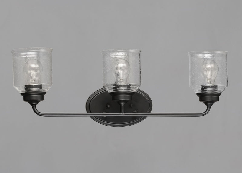 Acadia 3 Light Bath Vanity in Black