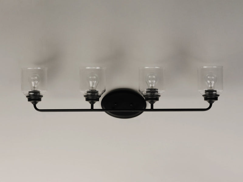 Acadia 4 Light Bath Vanity in Black