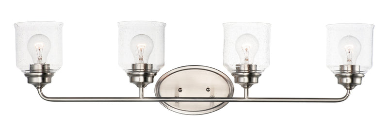 Acadia 4 Light Bath Vanity in Satin Nickel