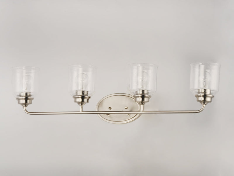 Acadia 4 Light Bath Vanity in Satin Nickel
