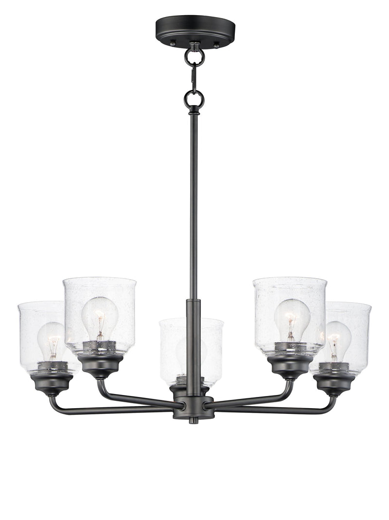 Acadia 5 Light Chandelier in Black