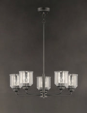 Acadia 5 Light Chandelier in Black