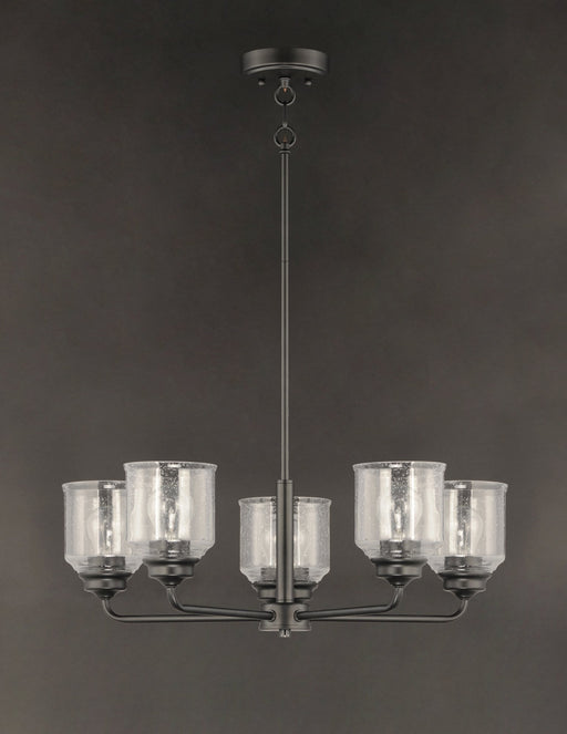 Acadia 5 Light Chandelier in Black