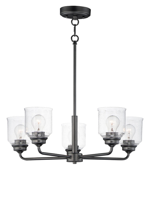 Acadia 5 Light Chandelier in Black