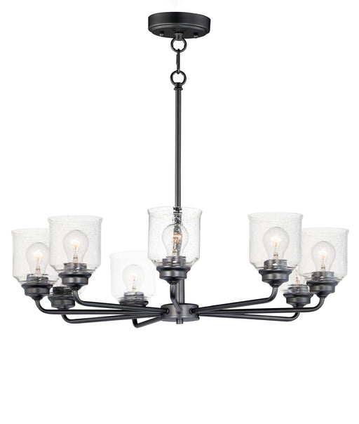 Acadia 8 Light Chandelier in Black