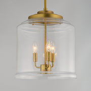 Acadia 3 Light Pendant in Natural Aged Brass