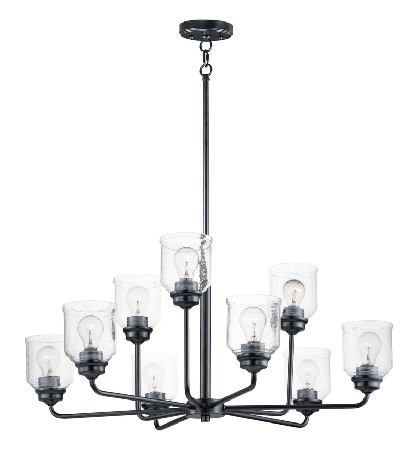 Acadia 9 Light Chandelier in Black
