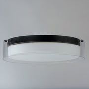 Duo 16" LED Flush Mount in Black