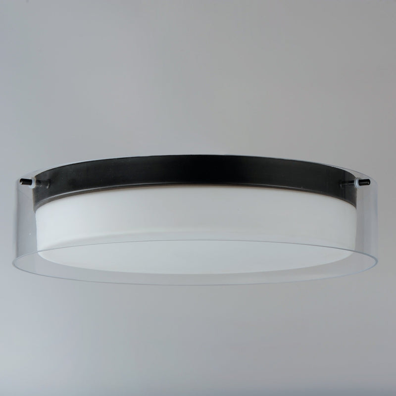 Duo 16" LED Flush Mount in Black