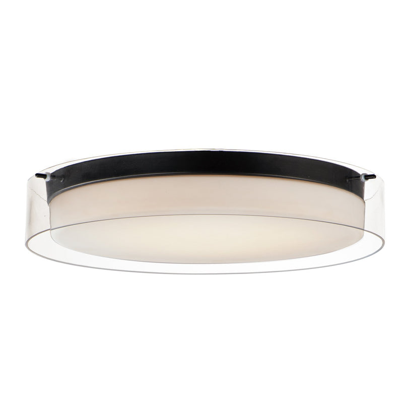 Duo 20" LED Flush Mount in Black