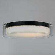 Duo 20" LED Flush Mount in Black