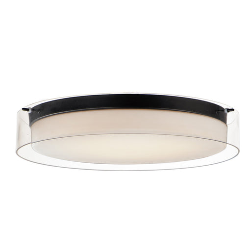 Duo 20" LED Flush Mount in Black