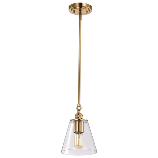 Dover Mini Pendant in Vintage Brass