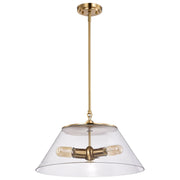 Dover 3-Light Pendant in Vintage Brass