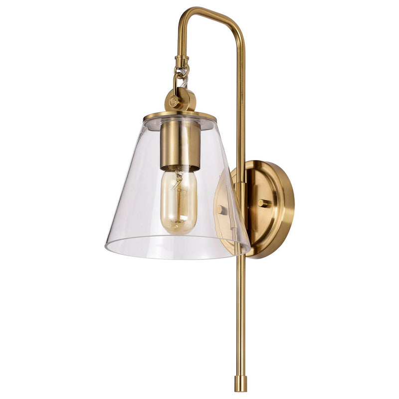 Dover Wall Sconce in Vintage Brass
