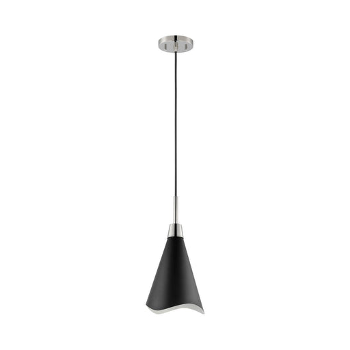 Tango Mini Pendant in Matte Black and Polished Nickel