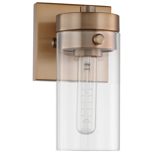 Intersection Bath Sconce in Burnished Brass
