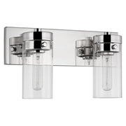 Intersection 2-Light Bath Vanity Light in Polished Nickel