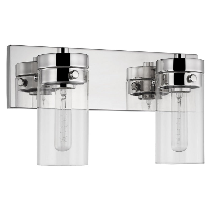 Intersection 2-Light Bath Vanity Light in Polished Nickel