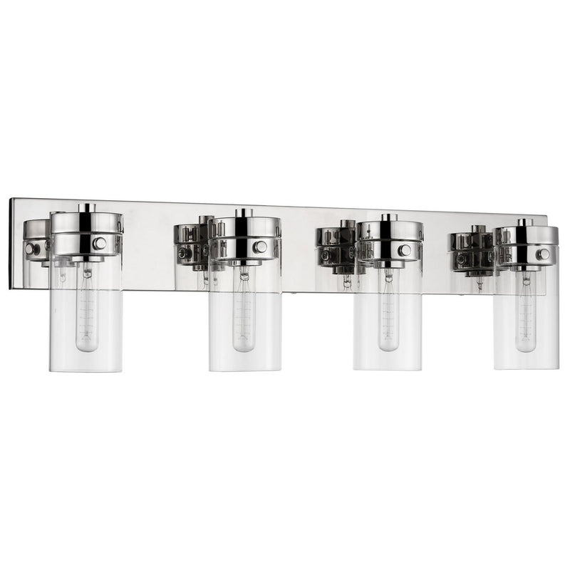 Intersection 4-Light Bath Vanity Light in Polished Nickel