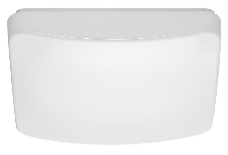11" Square LED Utility Flush Mount in White