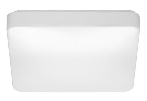 14" Square LED Utility Flush Mount in White