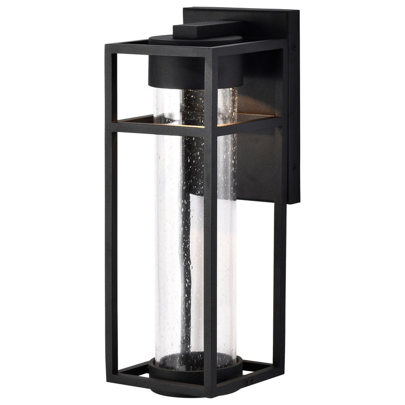 Ledges Small LED Outdoor Wall Lantern in Matte Black