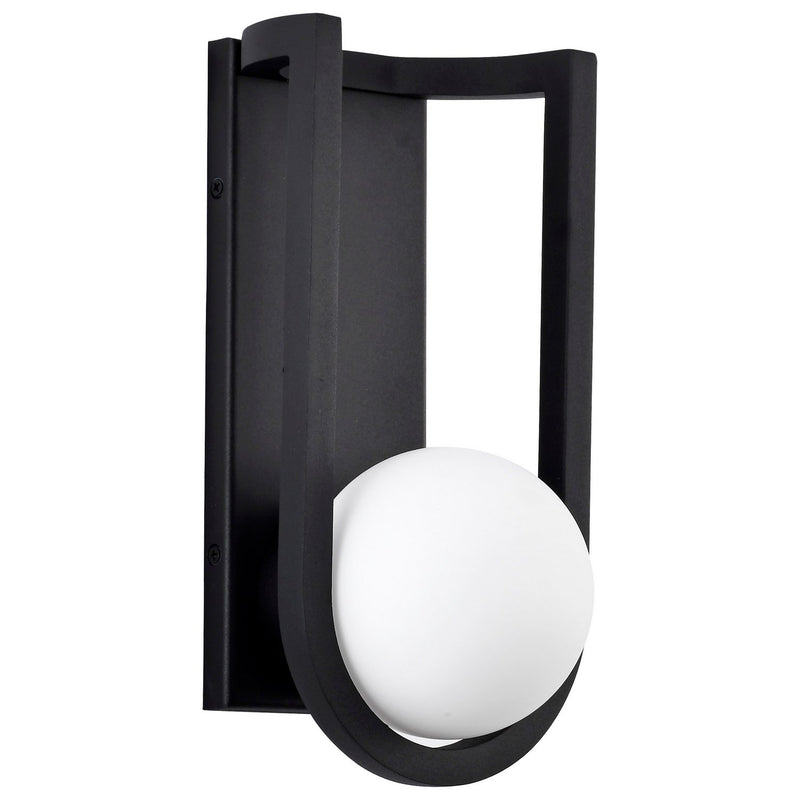 Cradle 12" LED Outdoor Wall Sconce in Matte Black