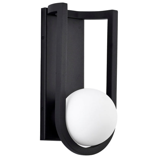 Cradle 12" LED Outdoor Wall Sconce in Matte Black