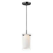 Duo LED Mini Pendant in Black