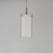 Duo LED Mini Pendant in Satin Nickel