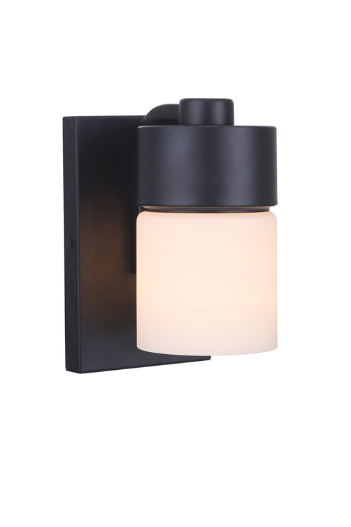 District 1 Light 6.5" Wall Sconce in Flat Black