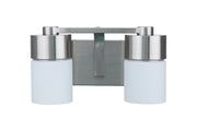 District 2 Light 13.5" Vanity in Brushed Polished Nickel